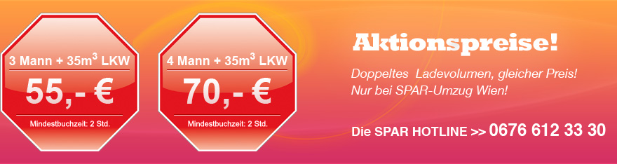 Spar Umzug Aktionspreise Headerbild